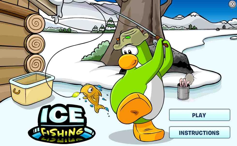 Club Penguin Ice Fishing
