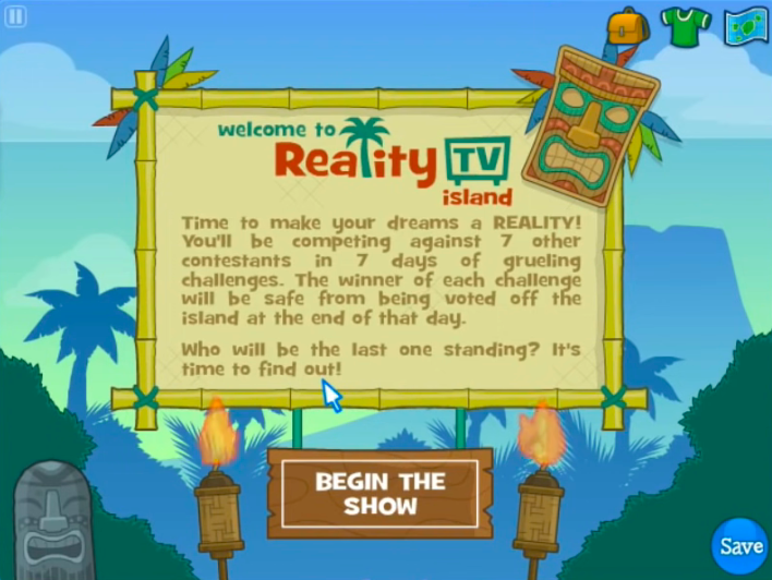 Poptropica Reality TV Island